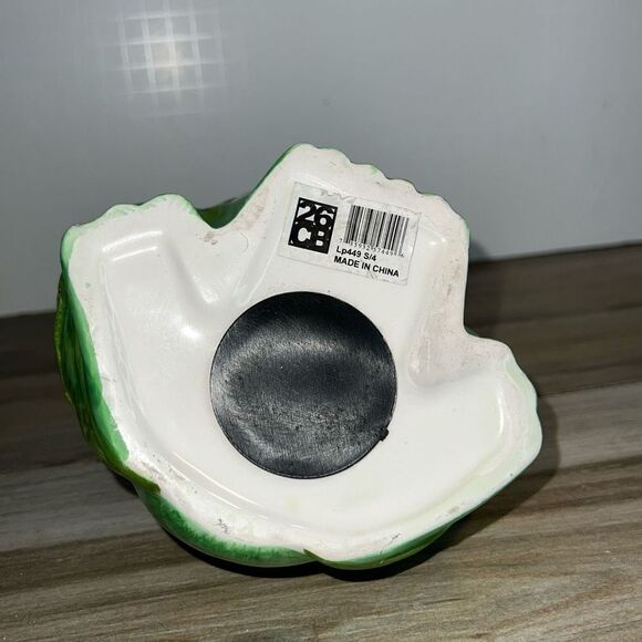 Vintage Whimsical Handpainted Ceramic Frog Coin Piggy Bank W/ Stopper Coin Bank - Picture 7 of 7